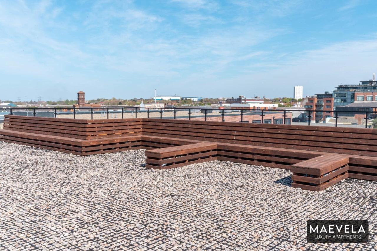 Maevela Apartments - Luxury Top Floor Penthouse - With Parking - 2 Bedroom New Build Apartment ✪ City Centre, Digbeth ✓ With Huge Patio Sliding Doors - City View - Rooftop Terrace - Ps4 & Smart Tv'S Birmingham Exterior photo